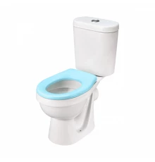 КАСПЕР Унитаз-компакт детский, горизонт. выпуск,1-а режим.арм,сиденье полипроп, пл.кр,голубой,САНТЕК