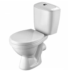 ПАЛЛАДА Унитаз-компакт, горизонт. выпуск, 2-х реж. арматура, сиденье дюро. метал. крепеж. САНТЕК