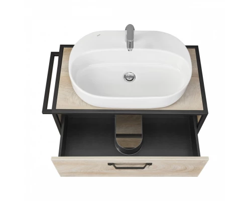 Тумба ЛОФТ ФАБРИК 80, дуб эндгрейн (под раковину ФАБИА 80, VICTORIA-N 80, ОДРИ)