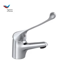 ХИРУРГ Смеситель для умывальника с литым изливом локтевой, одноручный, СЛАВЕН, Х10