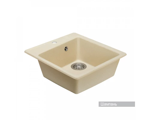 Мойка для кухни  Парма  510x470x175 мм, квадратная, шампань