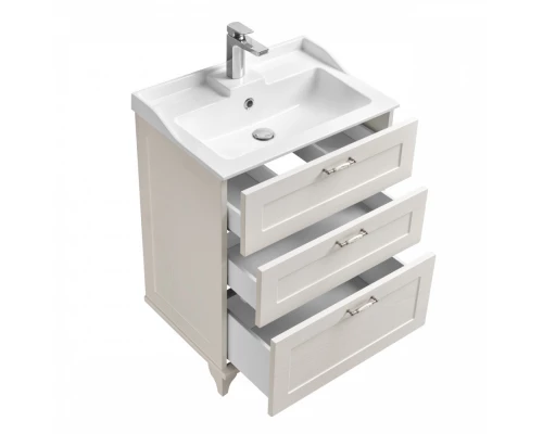 Тумба ЛЕОН 65 H, дуб белый (под раковину ФАБИА 65)