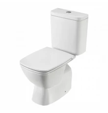НЕО RIMLESS Унитаз-компакт безободковый, 2-х режимная арматура OLI, сиденье дюропласт Soft-close, Cl