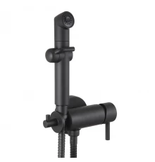 Solo Смеситель для биде, гигиен.душ на стену держ.на теле встраиваемый,, р/ОД, черный, LM, LM7166BL