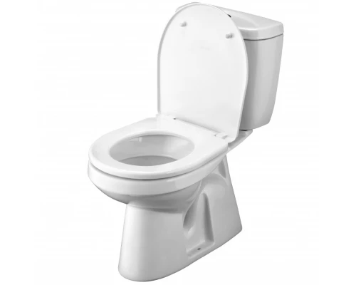 АНИМО Унитаз-компакт, верт. выпуск/в пол, эконом., 1-режимная арматура, сиденье полипропилен. САНТЕК