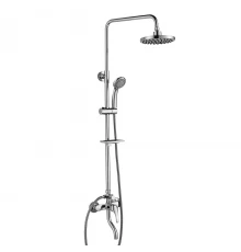 A35 Смеситель для ванны-душа, пов.излив 70мм с верх.лейкой 'Троп.дождь', р/ОД, хром, ROS, A35-46