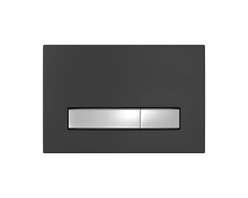 Кнопка  для инсталляции ATOM Line черная SoftTouch/хром глянец, BERGES