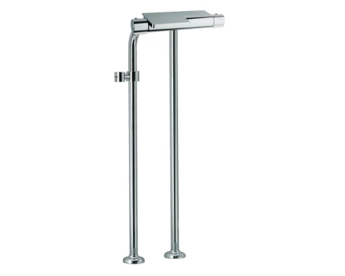 Напольный термостатический смеситель для ванны однорычажный с душевым комплектом AROLA 2635S