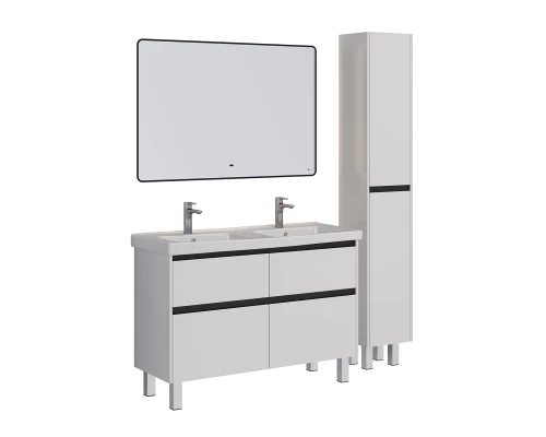 Зеркало Lemark MIOBLACK 120х80 см с интерьерной подсветкой, с подогревом