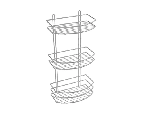 Полка овальная трехэтажная серый Fixsen FX-720-3