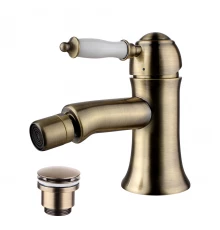 Villa Смеситель для биде, пов.аэратор 115мм дон.клап.Click/Clack, р/ОД, бронза, LM, LM4808B