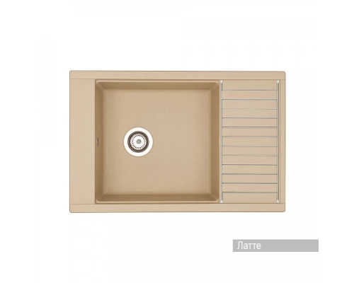 Мойка для кухни Делия 78 787x516x218 мм, прямоуг. с крылом, латте