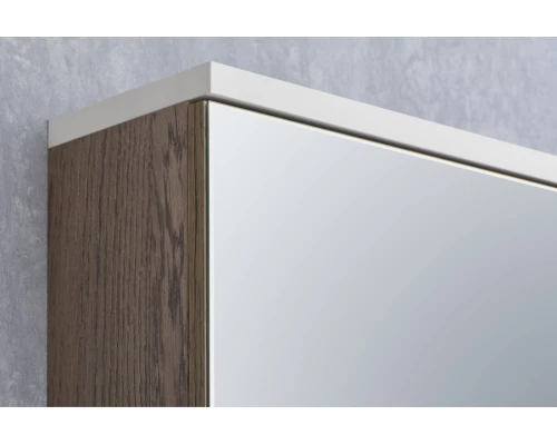 Зеркальный шкаф ЭММА 46, белая, дуб навара
