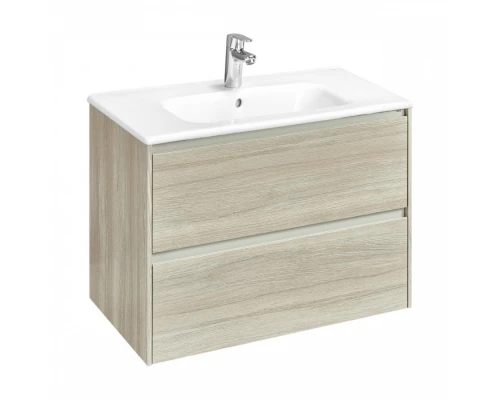 ONA Модуль для раковины 800 мм, 785x450x565 мм, с 2 ящиками, светлый дуб, ROCA