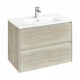 ONA Модуль для раковины 800 мм, 785x450x565 мм, с 2 ящиками, светлый дуб, ROCA