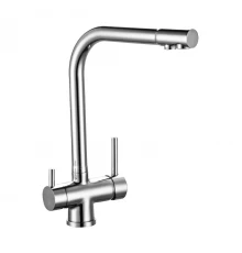 Z40 Смеситель для кухни, выс.пов.излив 292мм фильтр воды(к/40),  р/ОД, хром, ROS, Z40-25