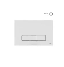 Панель механ. двойная Narrow, пластик, белый, OLI