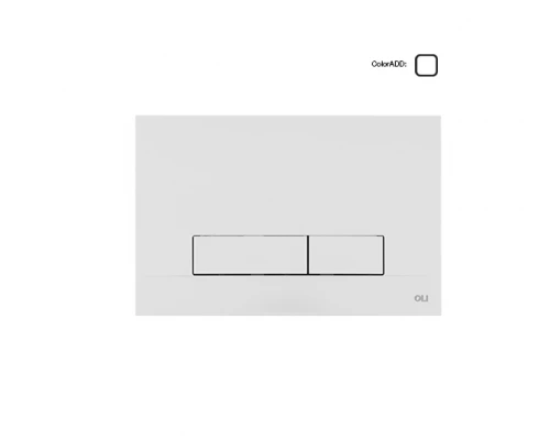 Панель механ. двойная Narrow, пластик, белый, OLI