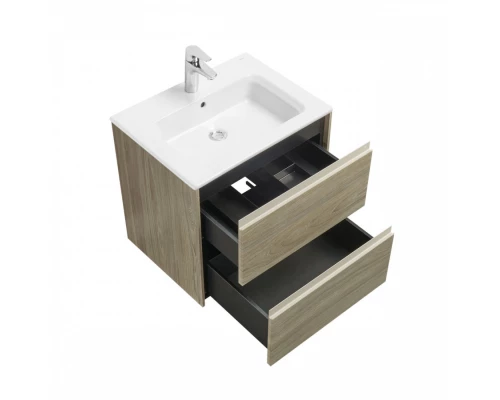 ONA Модуль для раковины 600 мм, 585x450x565 мм, с 2 ящиками, темный вяз, ROCA