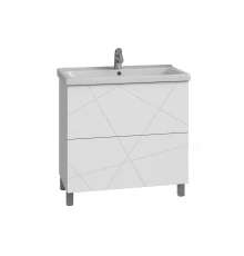 Тумба под раковину VIGO Geometry 2-80 напольная белый (tn.bsf.GEO.9696.80.2Y)