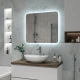 Зеркало Burzhe Led 800х700 бесконтактный сенсор