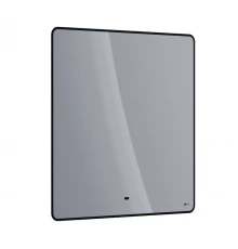 Зеркало Lemark MIOBLACK 80х80 см с интерьерной подсветкой, с подогревом