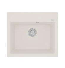 Кухонная мойка Lemark HANKA 570 врезная прямоугольная из кварцгранита, Жасмин 