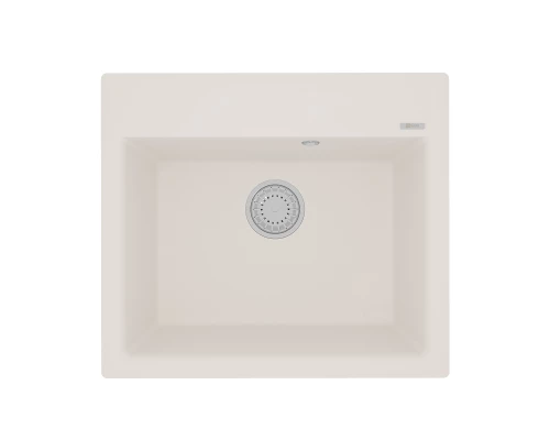 Кухонная мойка Lemark HANKA 570 врезная прямоугольная из кварцгранита, Жасмин 