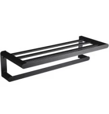 Полка для полотенец из алюминия Capri черная
