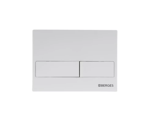 Кнопка  для инсталляции NOVUM L4, Soft Touch белая, BERGES