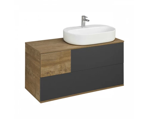 Тумба ТЕРРА 105, дуб кантри, антрацит (под раковину MILA 35, Одри 42, Лола 60)
