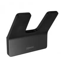 Крючок двойной SMOOTH LINE для полотенец, черный