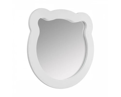 Зеркало КАСПЕР МИШКА, фигурное, белый матовый