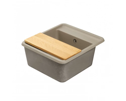 Мойка для кухни  Беллис 57 570x510x250 мм, прямоуг., серый шелк