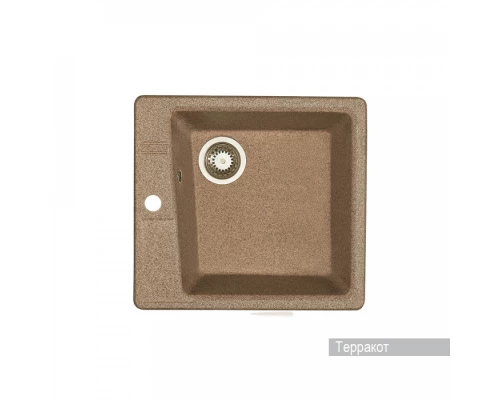 Мойка для кухни  Парма  510x470x175 мм, квадратная, терракот