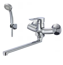 RS43 Смеситель для ванны, круг.пов.излив 350мм, р/ОД, хром, ROS, RS43-32