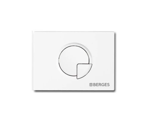 Кнопка  для инсталляции NOVUM R1, белая, BERGES