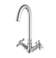 Promotion Смеситель для кухни, круг.пов.излив 300мм держ.на теле лейка, р/ДВ, хром, LM, LM6045C