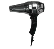 Фен HOTELline черный/металлик 6 режимов работы без настенного крепежа 1800 W, 02013 , шт