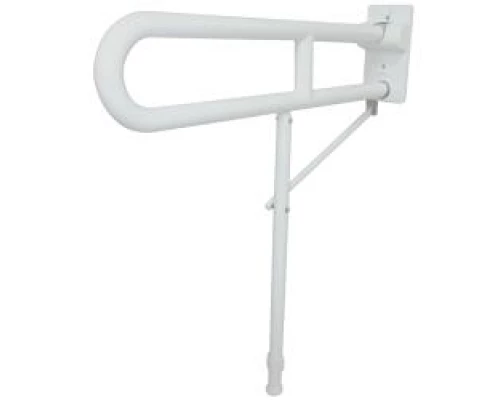 Поручень откидной 800 мм усиленный со специальной ножкой-креплением к полу с нейл. покрытием, шт