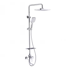 Evitta Смеситель для ванны, пов.излив 150мм верх.лейка 'Троп.дождь', р/ОД, хром, LM, LM0562C