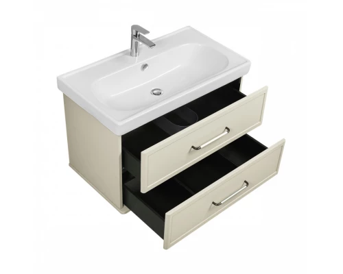 Тумба НЕО-КЛАССИКА 85, 2 ящ., белый камень (под раковину НЕО КЛАССИК 85)