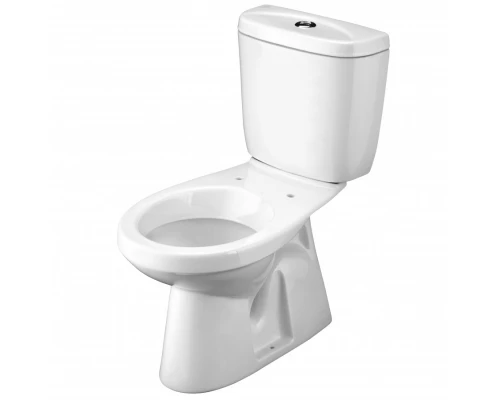 АНИМО Унитаз-компакт, верт. выпуск/в пол, эконом., 1-режимная арматура, сиденье полипропилен. САНТЕК