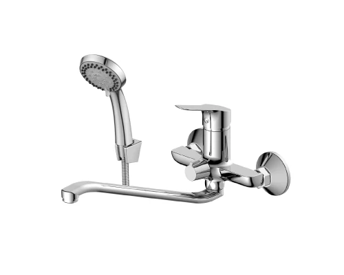 RS29 Смеситель для ванны, S-обр.пов.излив 350мм, р/ОД, хром, ROS, RS29-34