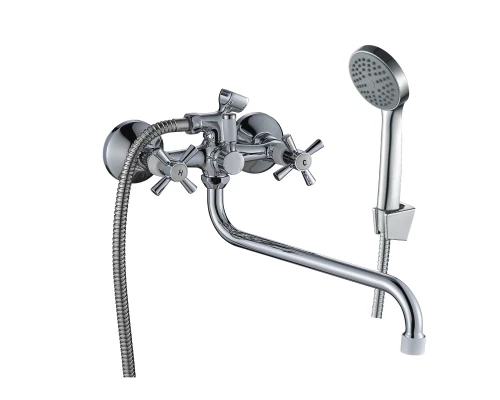 DR51 Смеситель для ванны, пов.излив 300мм, р/ДВ, хром, DR, DR51045-White