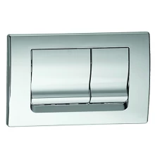 640584 Панель механ. двойная RIA, пластик, хром глянцевый, OLI