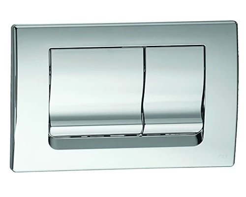640584 Панель механ. двойная RIA, пластик, хром глянцевый, OLI