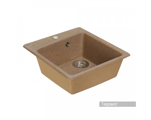 Мойка для кухни  Парма  510x470x175 мм, квадратная, терракот