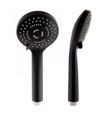 Душевая лейка из ABS-пластика 2876BTNM матовый черный с 3 режимами