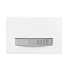 Кнопка  для инсталляции ATOM Line белая/хром глянец, BERGES